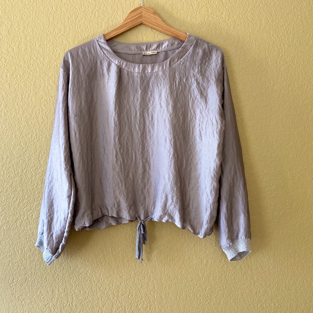 Satin Feel Combination Top